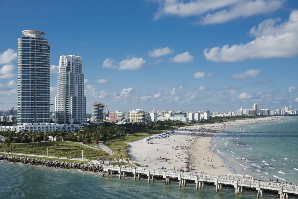 Plage de Miami, Floride, USA © Tammon
