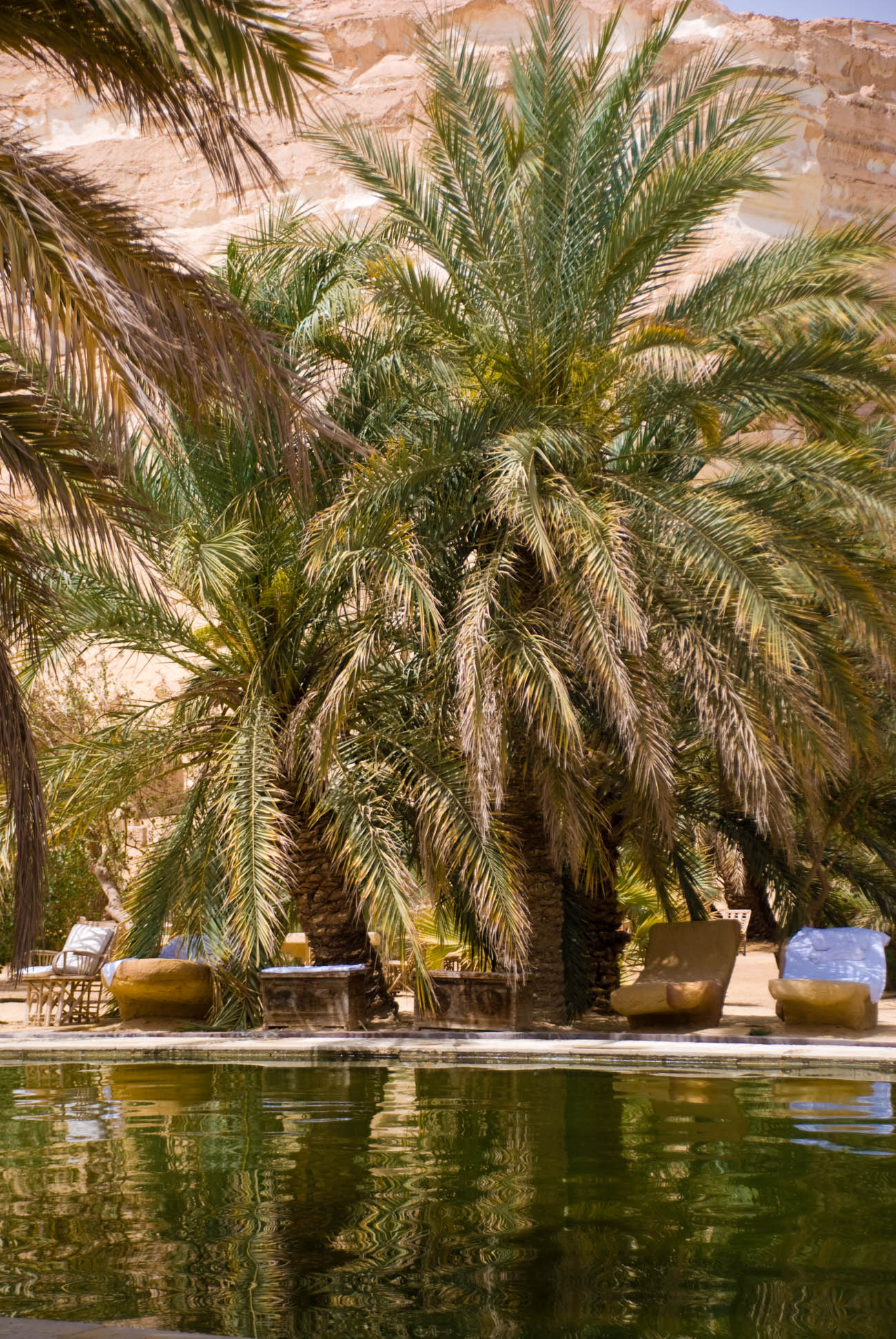 Piscine de l'Adrere Amellal, Siwa, Égypte © Khaled Nagy / Adrere Amellal