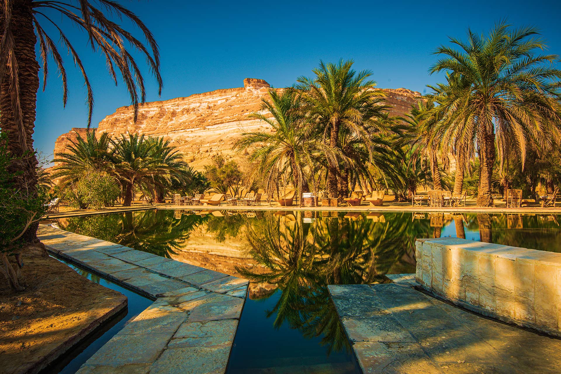 Piscine de l'Adrere Amellal, Siwa, Égypte © Sameh Shahin / Adrere Amellal