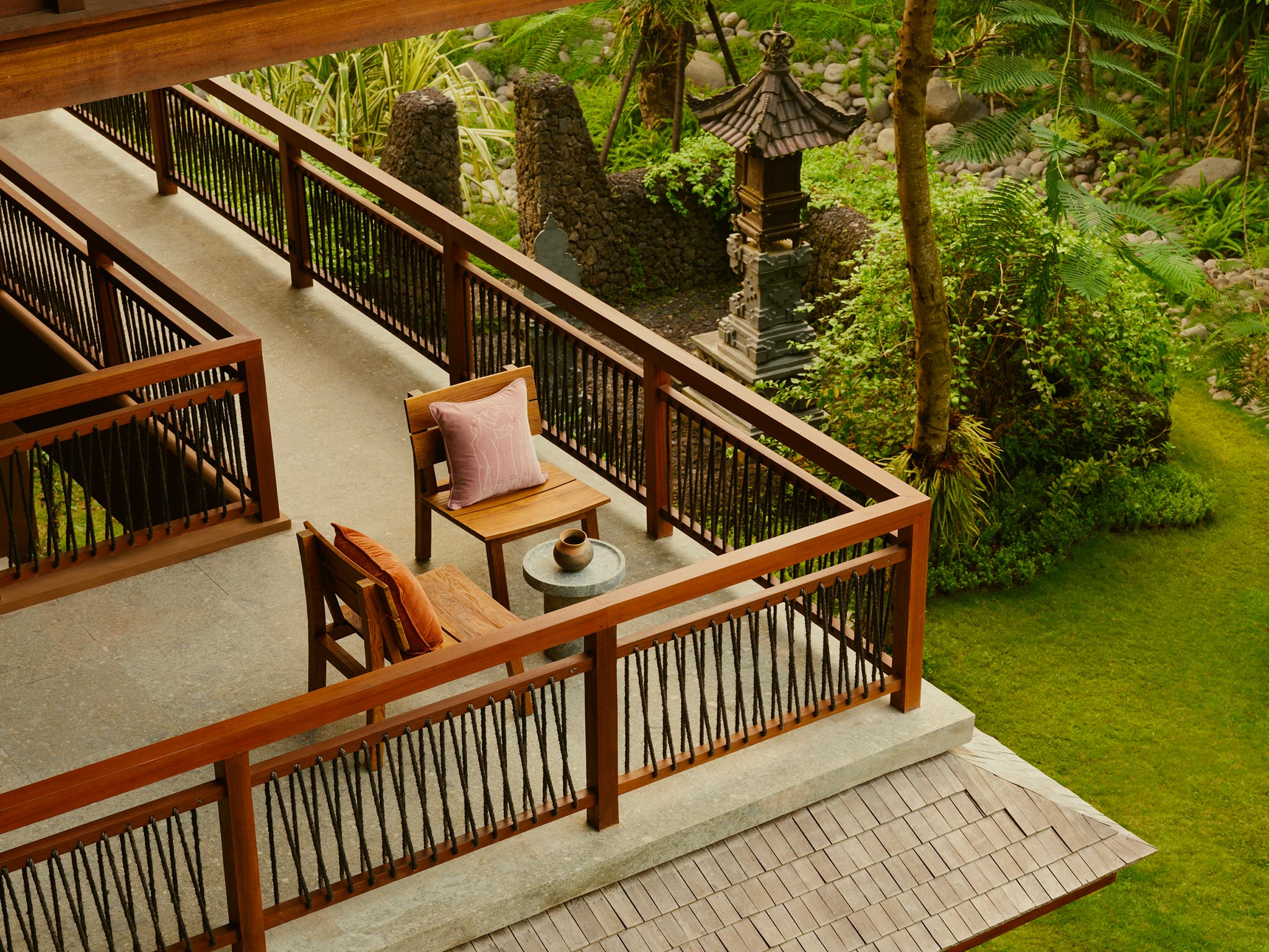 Terrasse, Lost Lindenberg, Bali, Indonésie © Robert Rieger / Lindenberg Hotels
