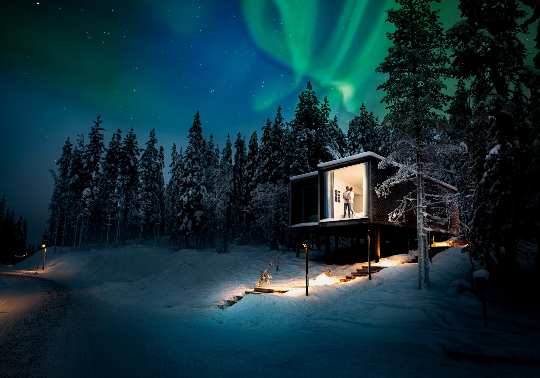 Suite, Artic Treehouse Hôtel, Rovaniemin Laponie, Finlande © SantaPark Arctic World