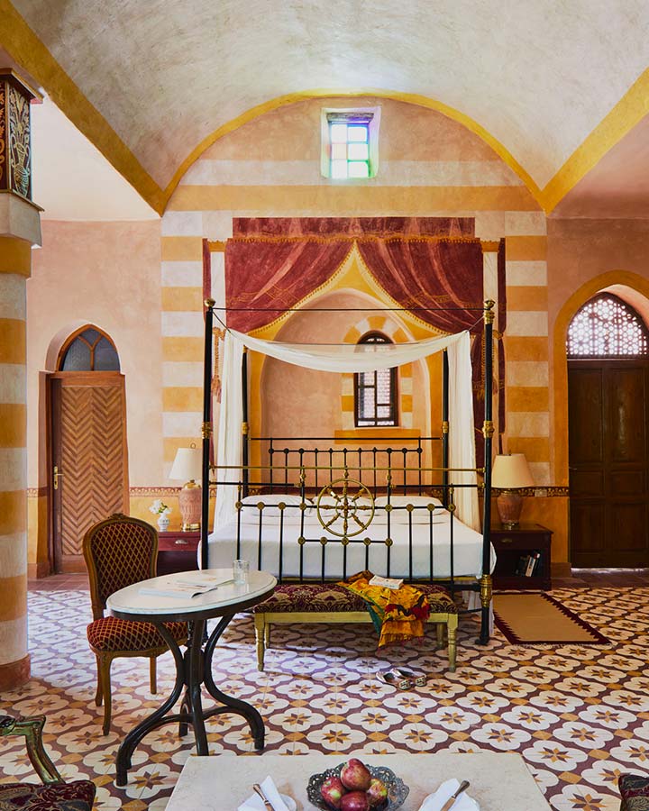 Chambre Deluxe, Hôtel Al Moudira, Louxor, Égypte © Al Moudira