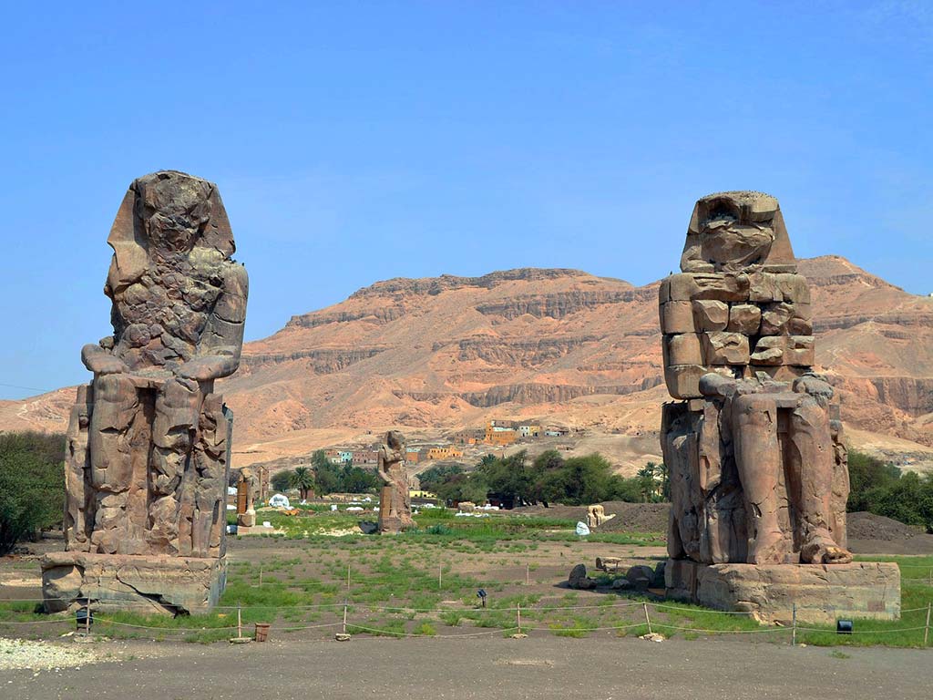 Colosses de Memnon, Louxor, Égypte © Lídia Craveiro 