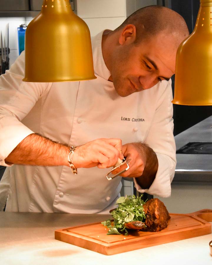 Le chef Loris Cornacchia, Airelles Mademoiselle Val d'Isère © Airelles
