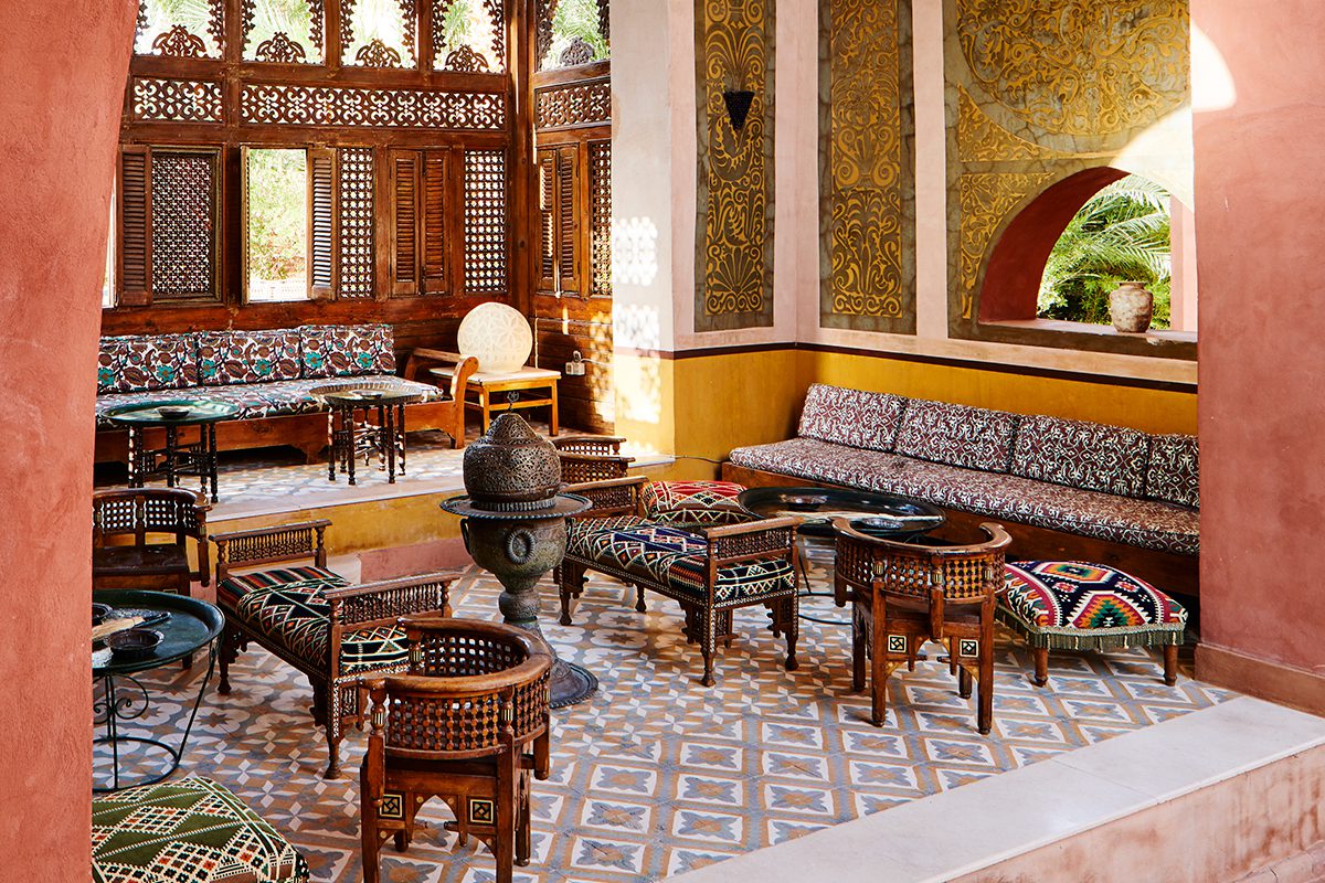 Mobilier intérieur, Hôtel Al Moudira, Louxor, Égypte © Al Moudira