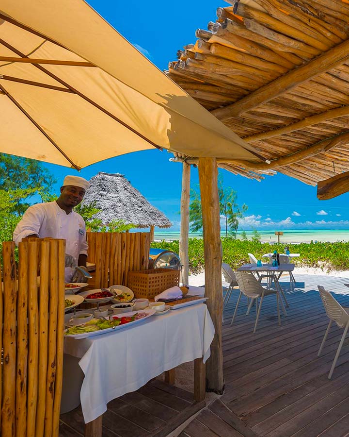Restaurant de la Plage, White Sand Luxury Villas & Spa, Zanzibar
