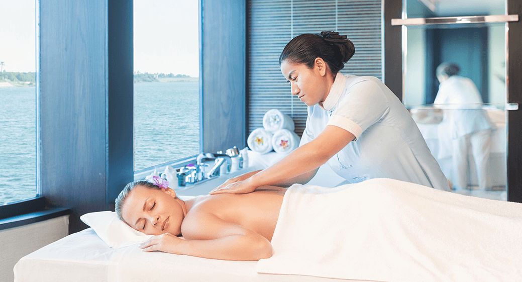 Massage au spa de l'Oberoi Zahra, croisière sur le Nil, Égypte © Oberoi Hotels & Spas