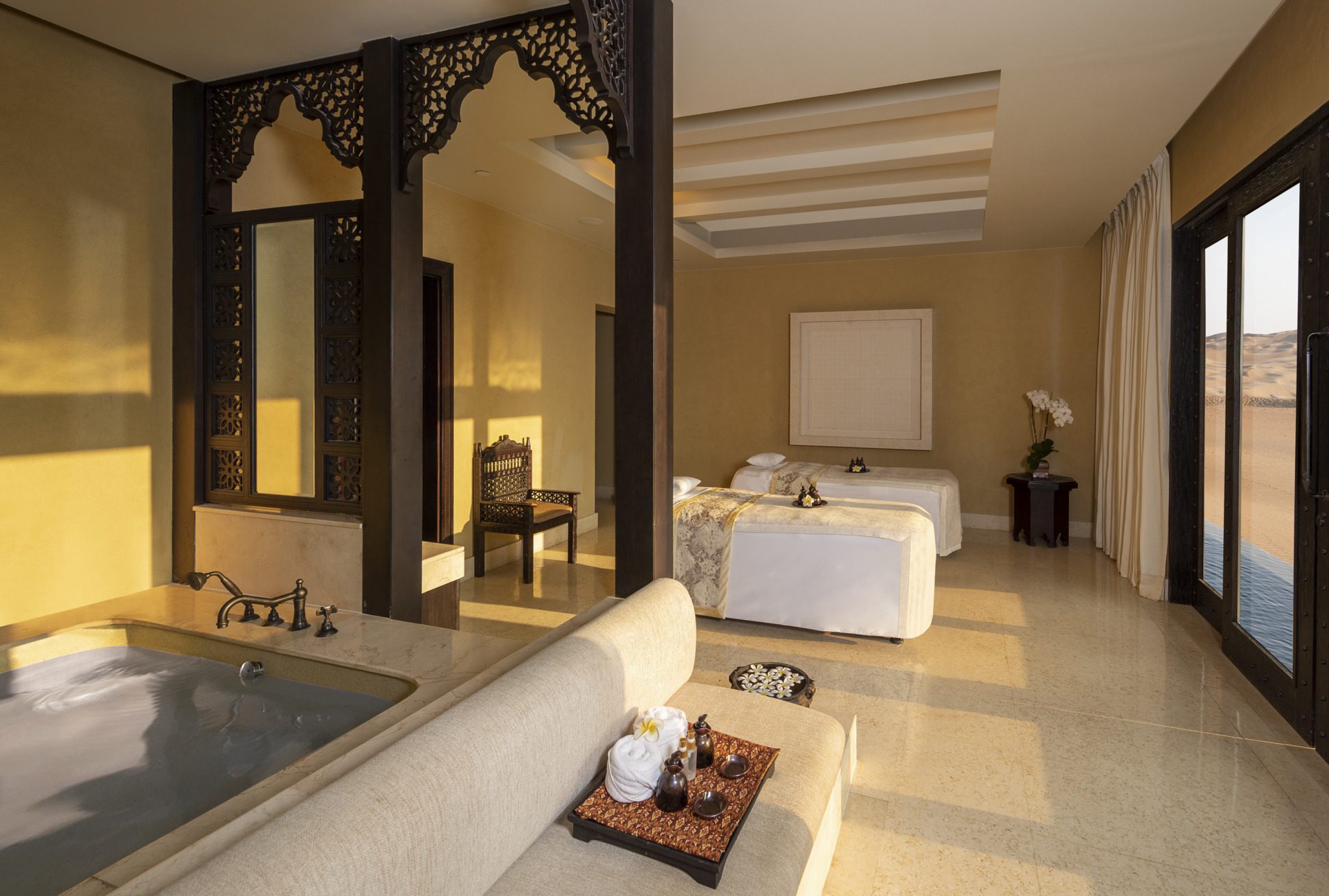 Spa, Hôtel Qasr Al Sarab Desert, Abu Dhabi © Anantara Hotels