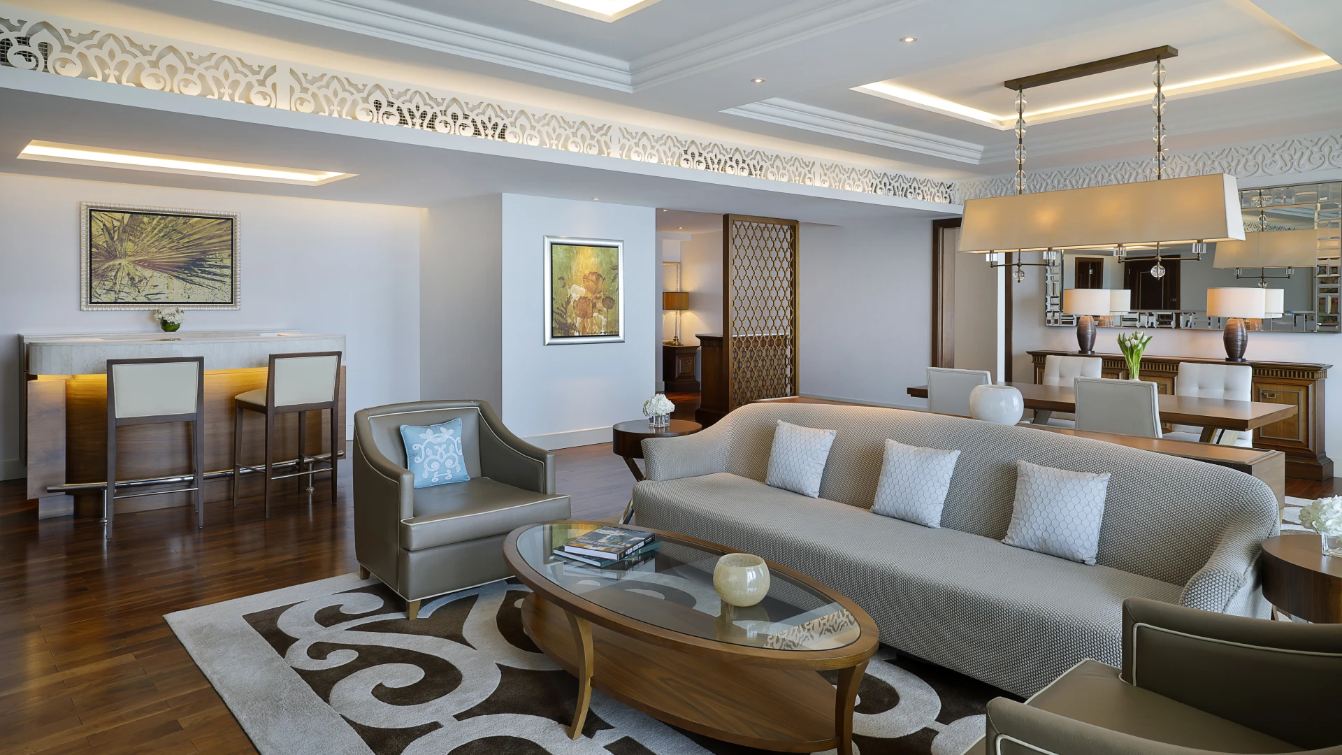 Suite deux chambres vue mer, Waldorf Astoria Dubaï Palm Jumeirah © Hilton Worldwide