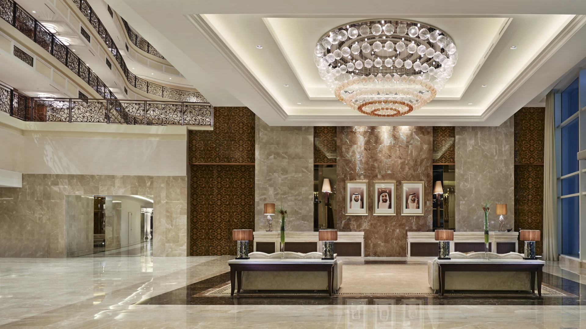 Lobby, Waldorf Astoria Dubaï Palm Jumeirah © Hilton Worldwide