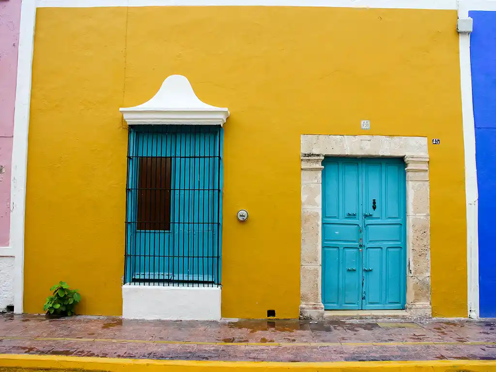 Façade colorée à Campeche, Yucatan, Mexique © Gildardo Sánchez 