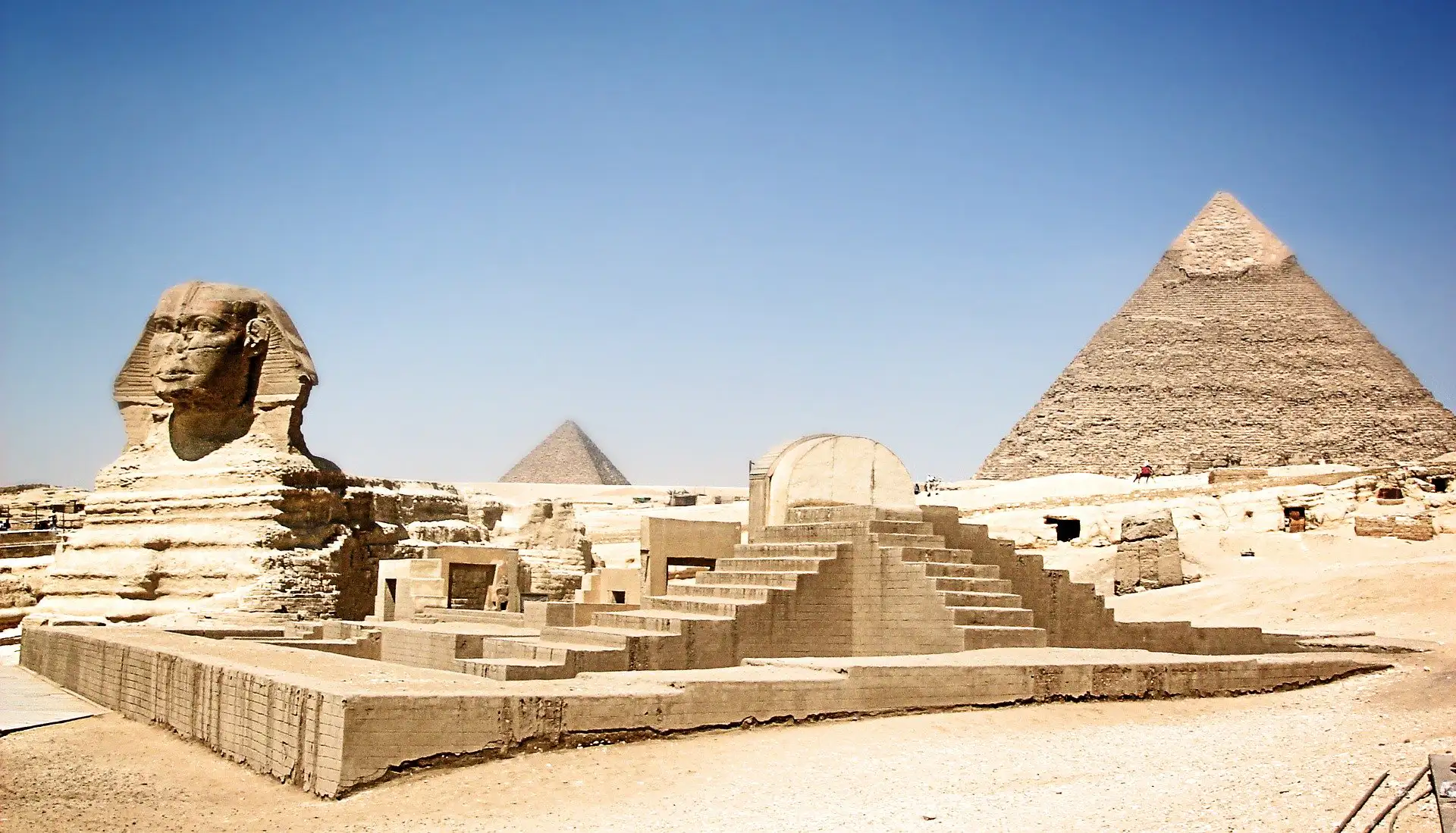 Sphinx et Pyramide de Gizeh, Egypte © Cesar Salazar