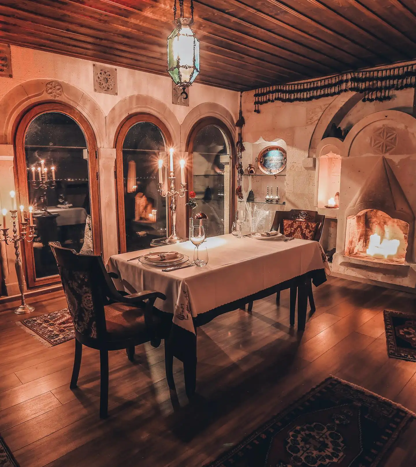 Loggia, espace pour dîner privé, Museum Hotel, Uçhisar, Cappadoce, Turquie © Museum Hotel